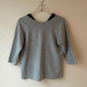 Gray Ivanka Trump Athleisure top. Size medium.